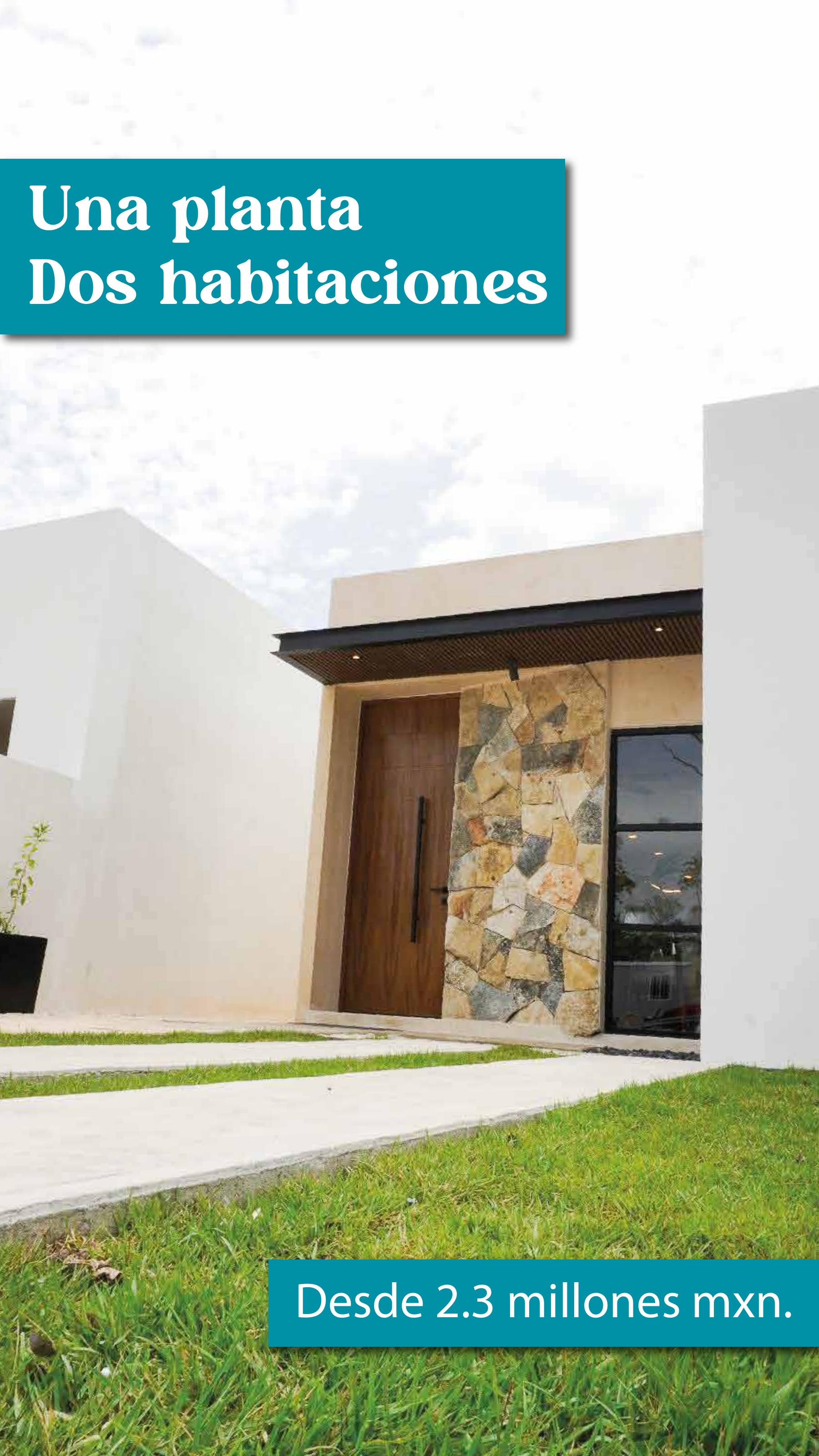 Casa de un piso y 2 recámaras en Azura Residencial